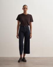 wide leg crop jean lacivert