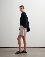 %100 organik koton dokulu şort taş 2