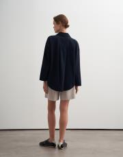 %100 organik koton dokulu şort taş 3