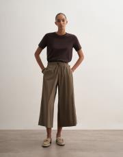 pervaz detaylı bol pantolon açık haki 2