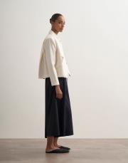 pervaz detaylı bol pantolon lacivert 3