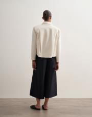 pervaz detaylı bol pantolon lacivert 4