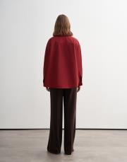 pileli dökümlü pantolon kahverengi 5