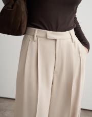 pileli dökümlü pantolon taş 4