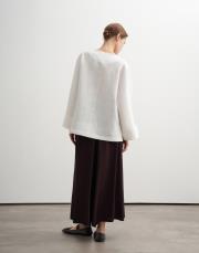 %100 keten biritli gömlek ceket ekru 6