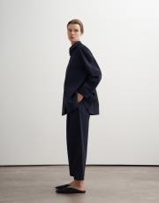 %100 koton balon form gömlek lacivert 2