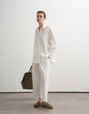 %100 koton balon form gömlek ekru 2