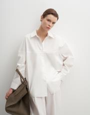 %100 koton balon form gömlek ekru 4