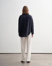 %100 keten gömlek lacivert 3