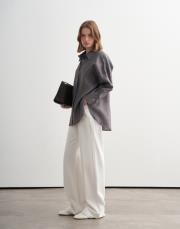 %100 keten gömlek toz leylak 3