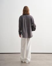 %100 keten gömlek toz leylak 4