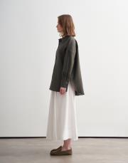 %100 keten gömlek açık haki 2