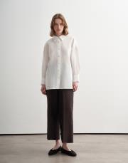 %100 keten gömlek ekru