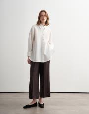 %100 keten gömlek ekru 2