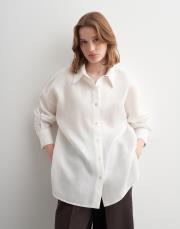 %100 keten gömlek ekru 4