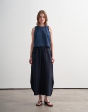 %100 keten şalvar form pantolon lacivert