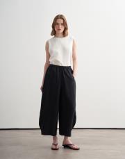 %100 keten şalvar form pantolon siyah