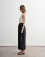 %100 keten şalvar form pantolon siyah 3