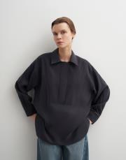 fermuarlı modal gömlek lacivert 4