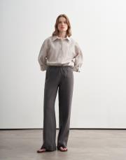 %100 keten pantolon antrasit 2