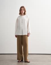 %100 keten pantolon açık camel 5