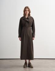 pileli ayarlanabilir çıtçıt detaylı etek haki 5