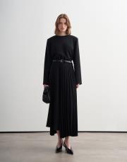 vatkalı viskoz bluz siyah