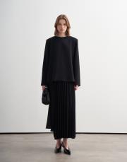 vatkalı viskoz bluz siyah 2