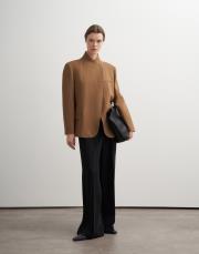 pileli dökümlü pantolon siyah