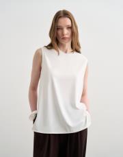 rayon kolsuz bluz ekru 4