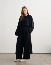 kemerli rayon kimono açık lacivert