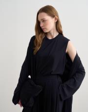 kemerli rayon kimono açık lacivert 3
