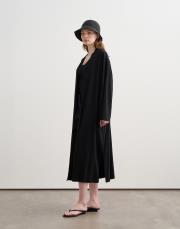 kemerli rayon kimono siyah 3