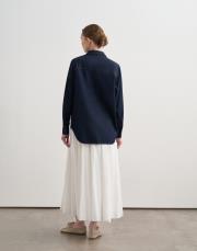 oversize denim gömlek lacivert 3