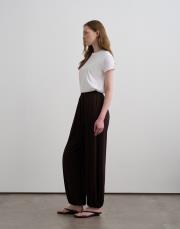rayon dökümlü jogger pantolon kahverengi 2