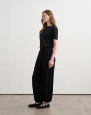 rayon dökümlü jogger pantolon siyah 2
