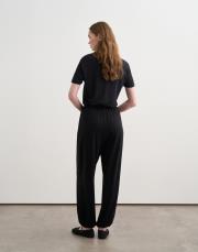 rayon dökümlü jogger pantolon siyah 3