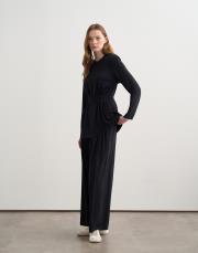 bağcık detaylı rayon bluz lacivert 3
