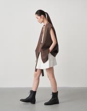 flanel yün yelek kahverengi 2