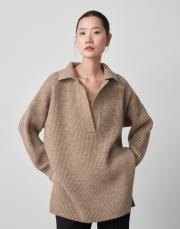polo yaka triko kazak koyu bej 4
