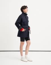 %100 koton cep detaylı parka lacivert 4