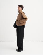 dik yaka bomber ceket camel 2