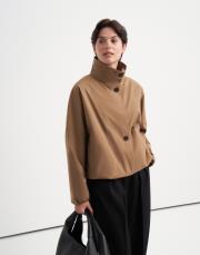 dik yaka bomber ceket camel 3