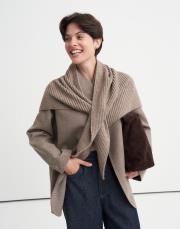 ekose yün blazer vizon 5