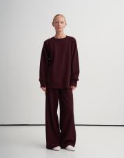 interlok sweatshirt bordo