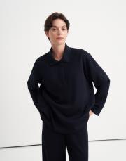 polo yaka pike sweatshirt lacivert 5