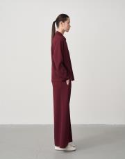polo yaka pike sweatshirt bordo 2