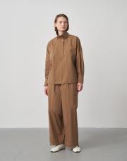 yüksek yaka gömlek sweatshirt camel