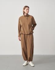 yüksek yaka gömlek sweatshirt camel 2