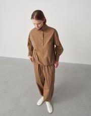 yüksek yaka gömlek sweatshirt camel 3